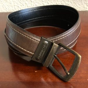 Columbia leather belt